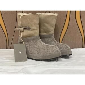 ZDAR HANDMADE Gray Winter Boots Size 37 Brand New #A8